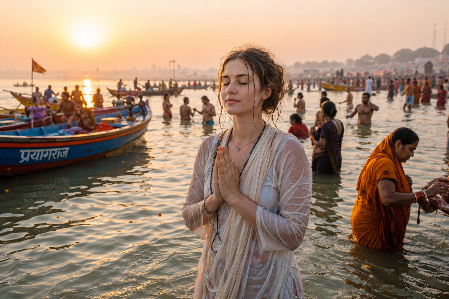 Take a Holy Dip at Triveni Sangam