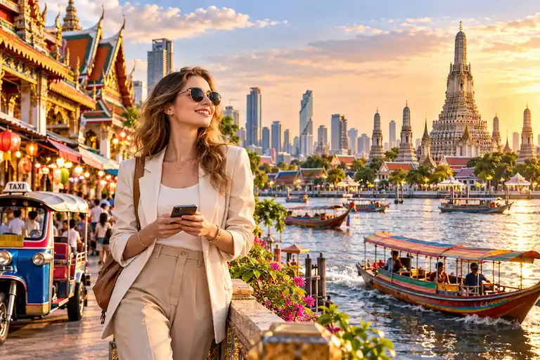 Golden-Hour Bangkok Riverside Adventure