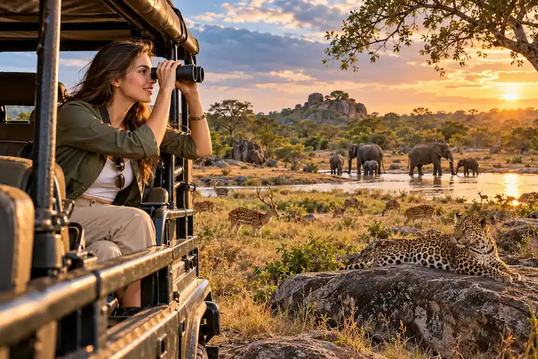 Golden Hour Safari Wildlife Encounter