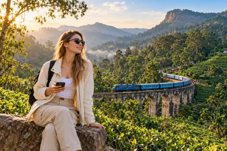 Golden-Hour Tea Valley Journey
