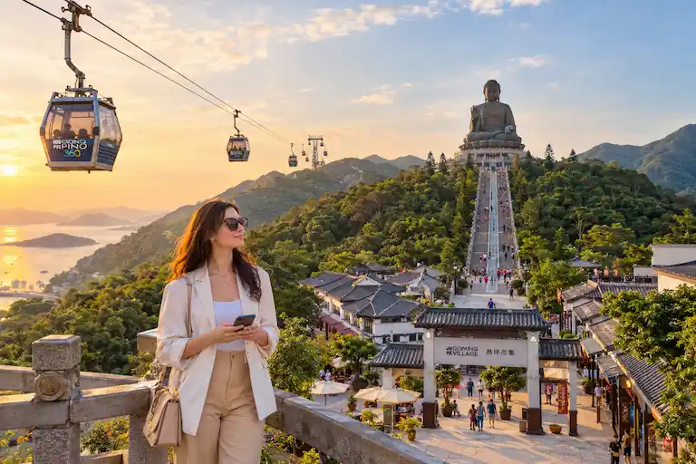 Golden Hour at Ngong Ping Village
