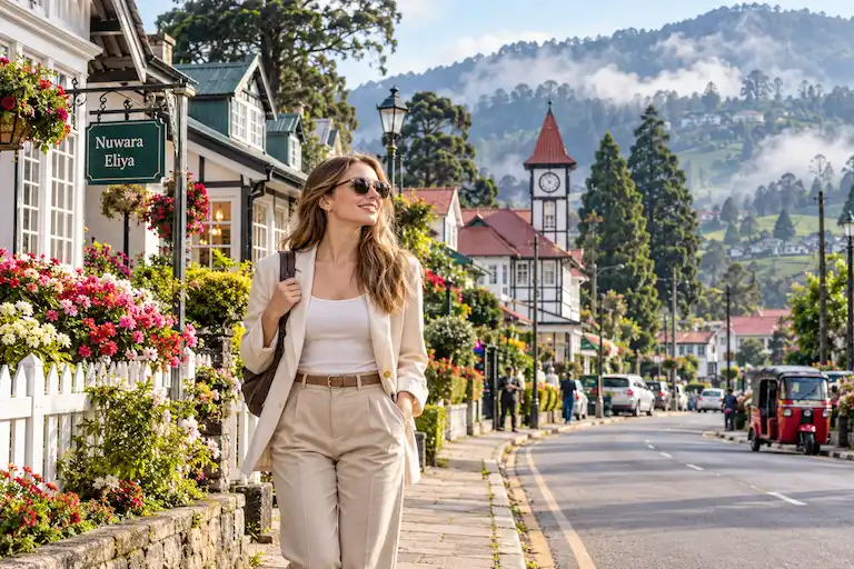 Misty Nuwara Eliya Street Stroll