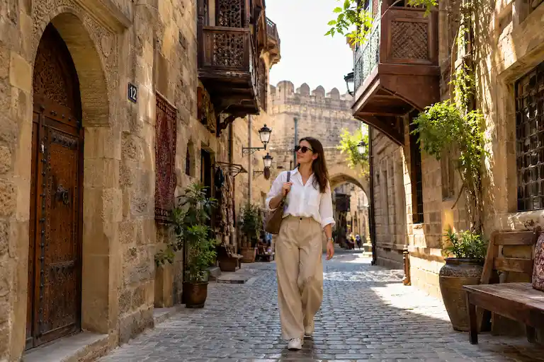 Sunlit Stroll Through the Old Town