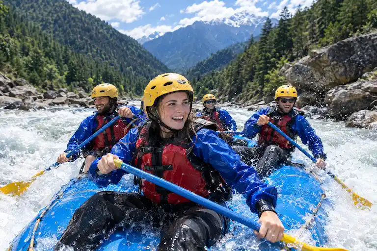 Whitewater Rafting Adventure in the Mountains